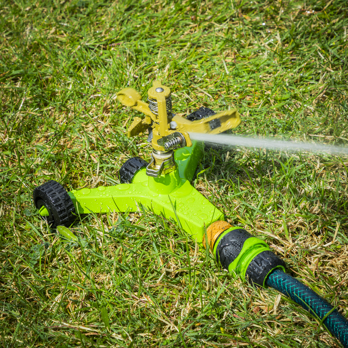 Sealey JS2034 Pulsating Sprinkler with Metal Wheeled Base