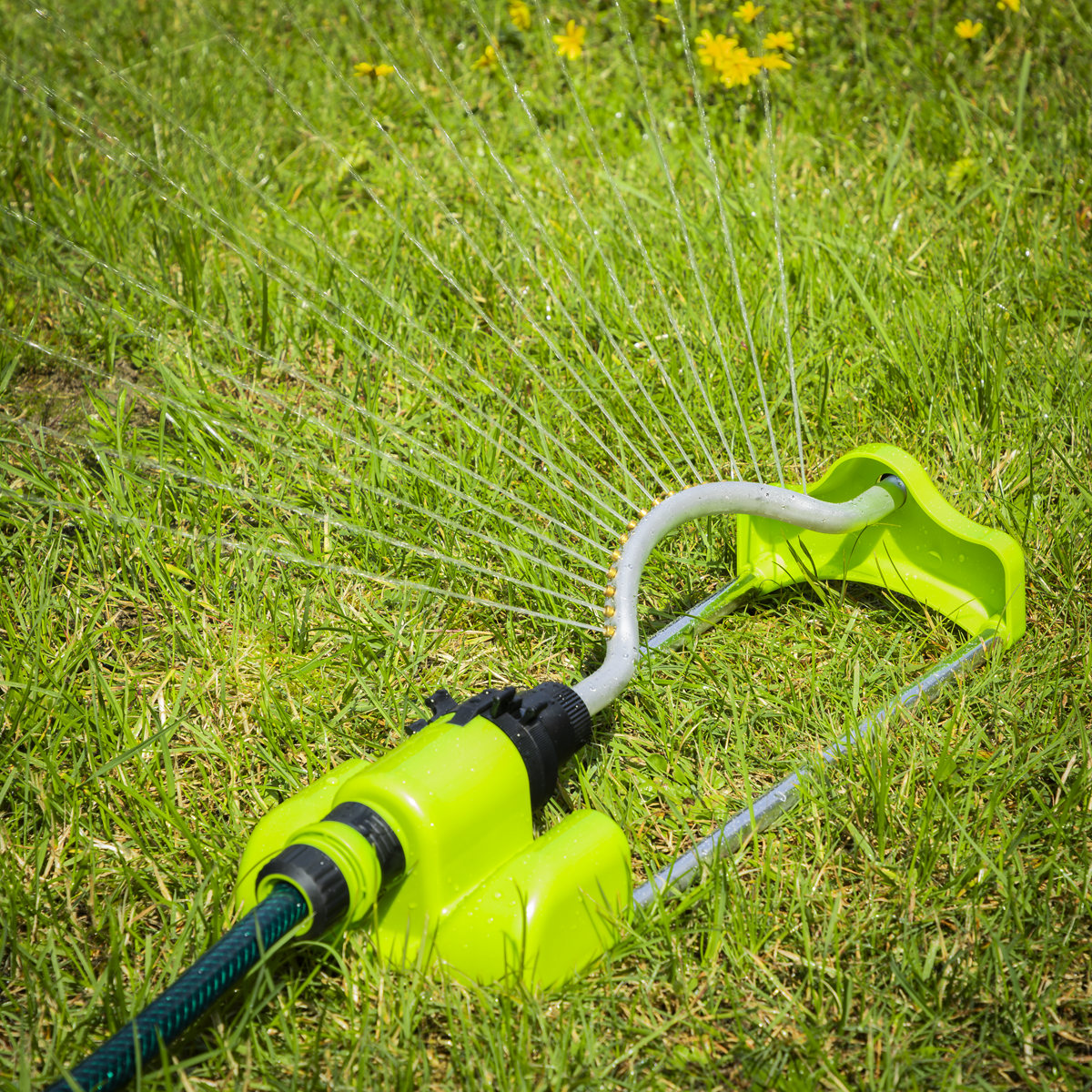 Sealey JS2122 Oscillating Water Sprinkler 17 Nozzles with Brass Heads