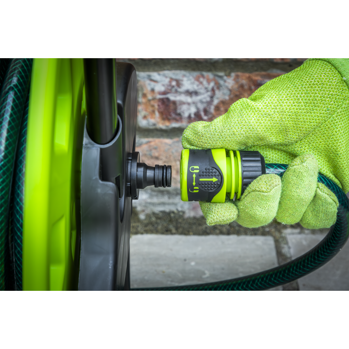 Sealey JS3050 Soft-Touch Hose Connector with Lock 1/2"-5/8"