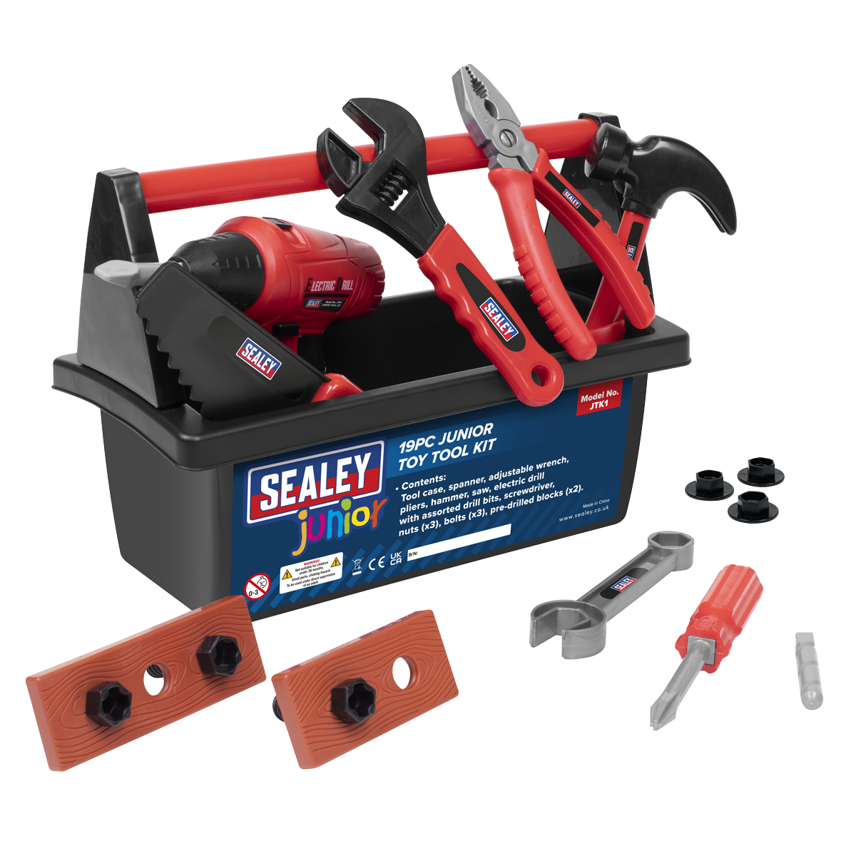 Sealey JTK1 Junior Toy Tool Set 19pc