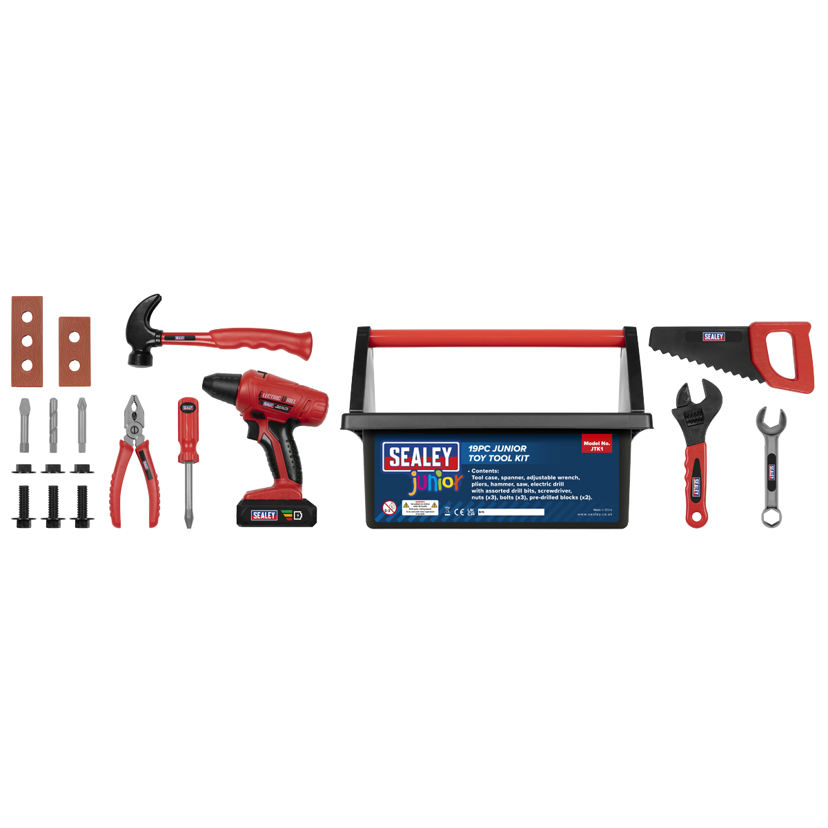 Sealey JTK1 Junior Toy Tool Set 19pc