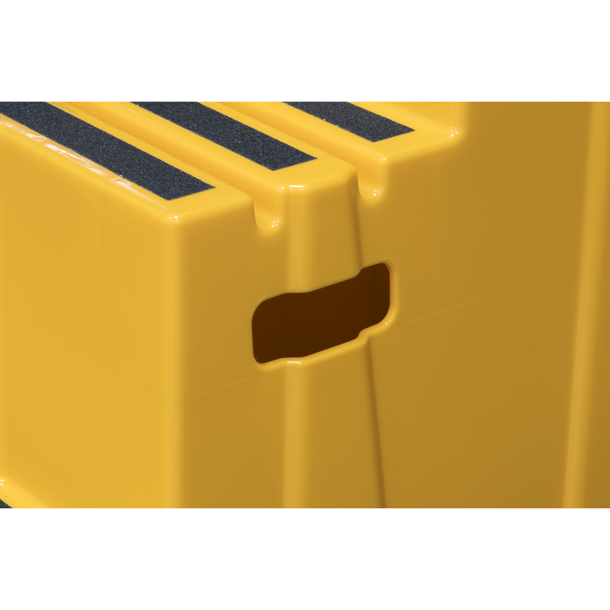 Sealey KS7 Heavy-Duty 3-Step Safety Steps with Anti-Slip Treads 150kg Capacity, Yellow - EN 14183