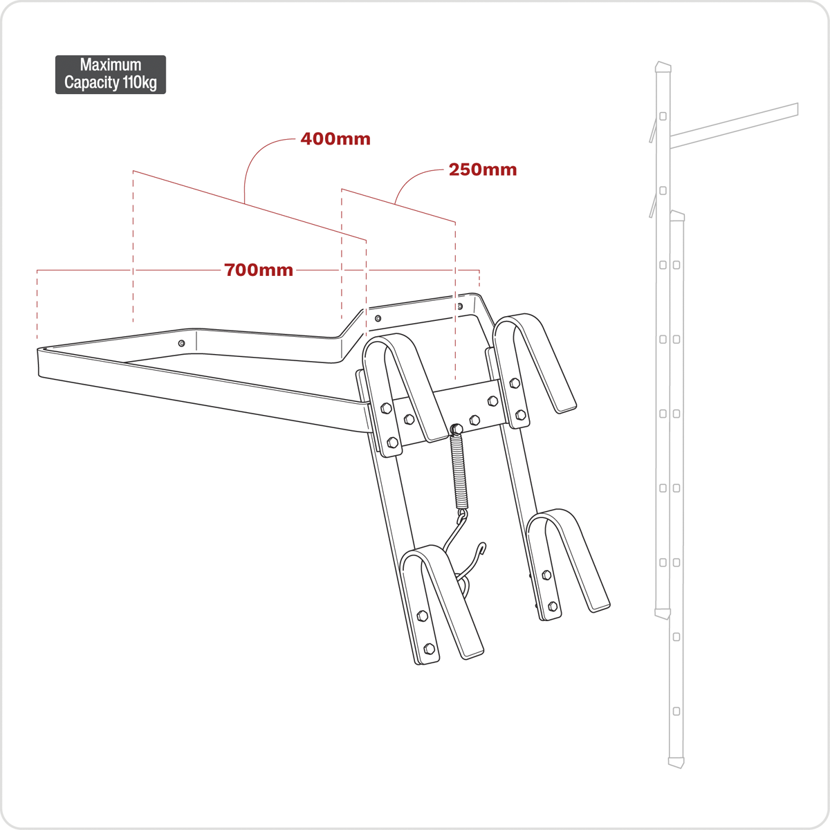 Sealey LAD004 2-Way Ladder Stand-Off