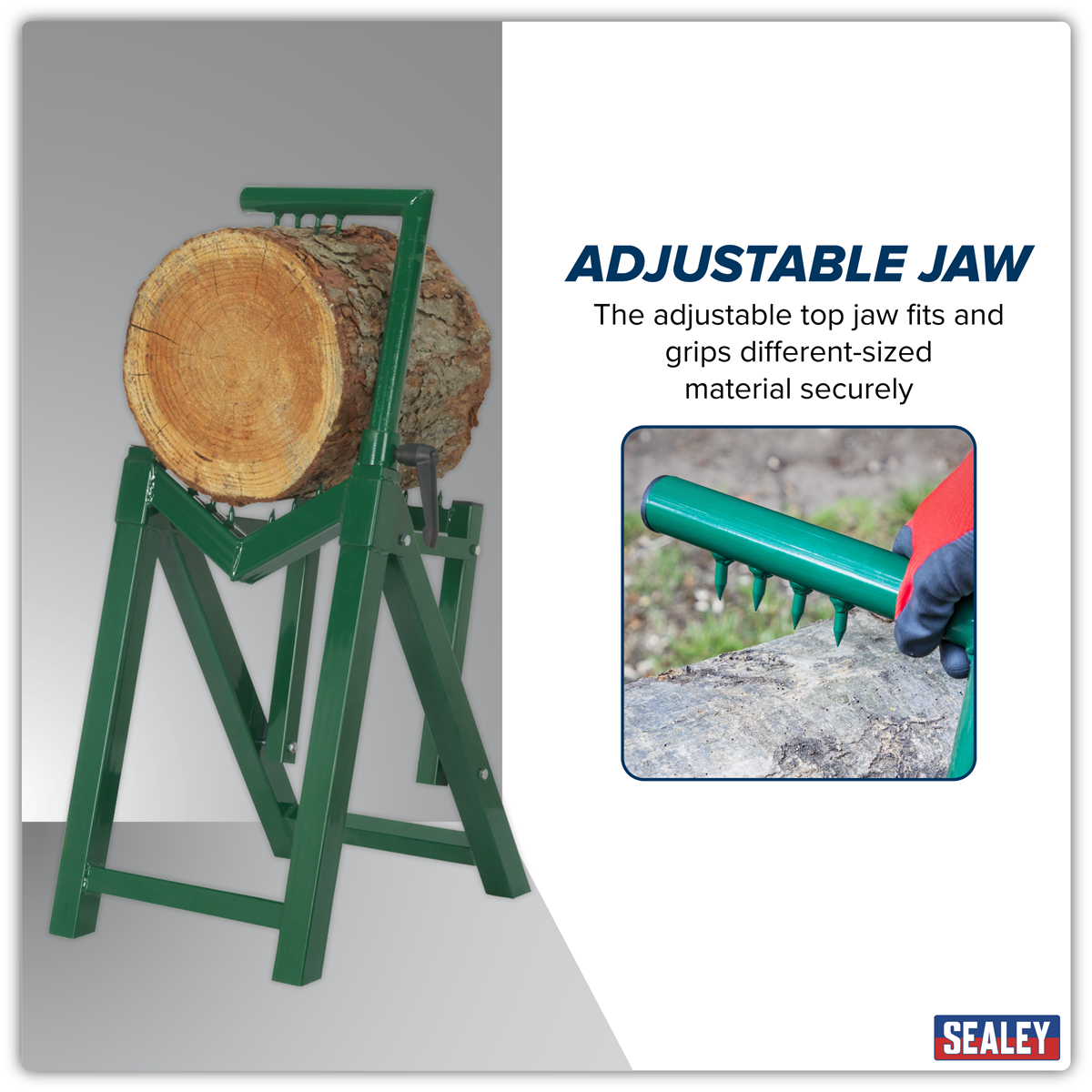 Sealey LC300ST Heavy-Duty Log Stand 230mm Capacity