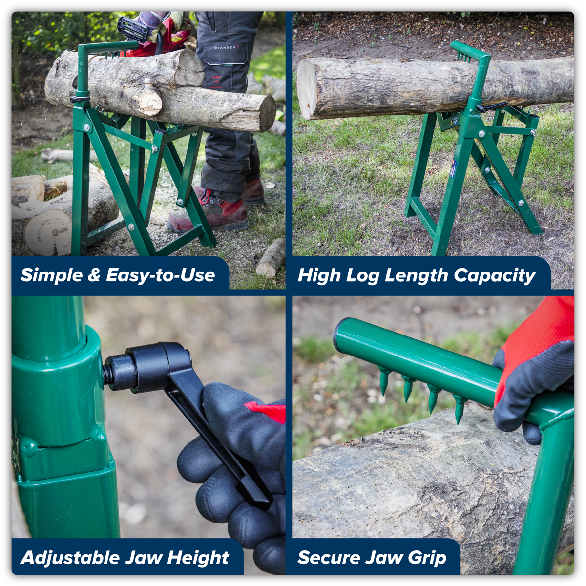 Sealey LC300ST Heavy-Duty Log Stand 230mm Capacity