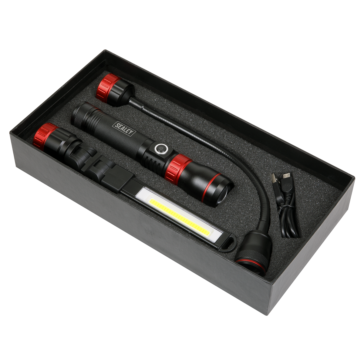 Sealey LED0131R Rechargeable 3-in-1 Inspection Light 5W COB & 10W SMD LED