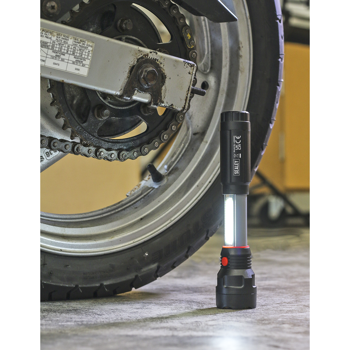 Sealey LED069 Torch/Inspection Light 3W COB & 3W LED