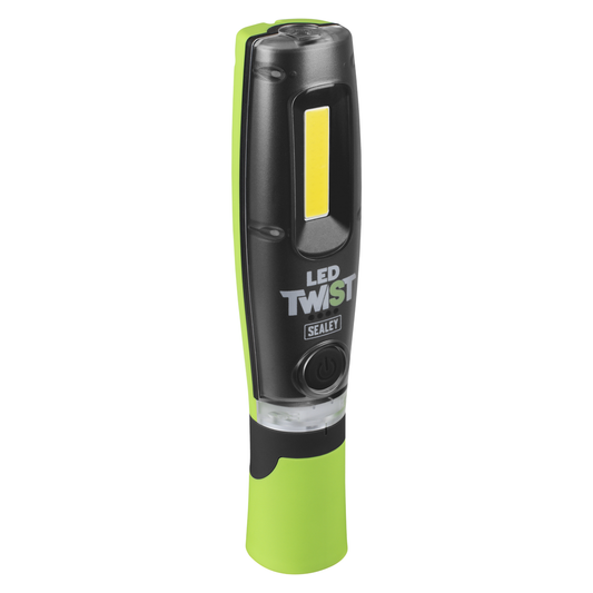 Sealey LED1001GDB LED Twist® Rechargeable Inspection Light, Green - Box of 12