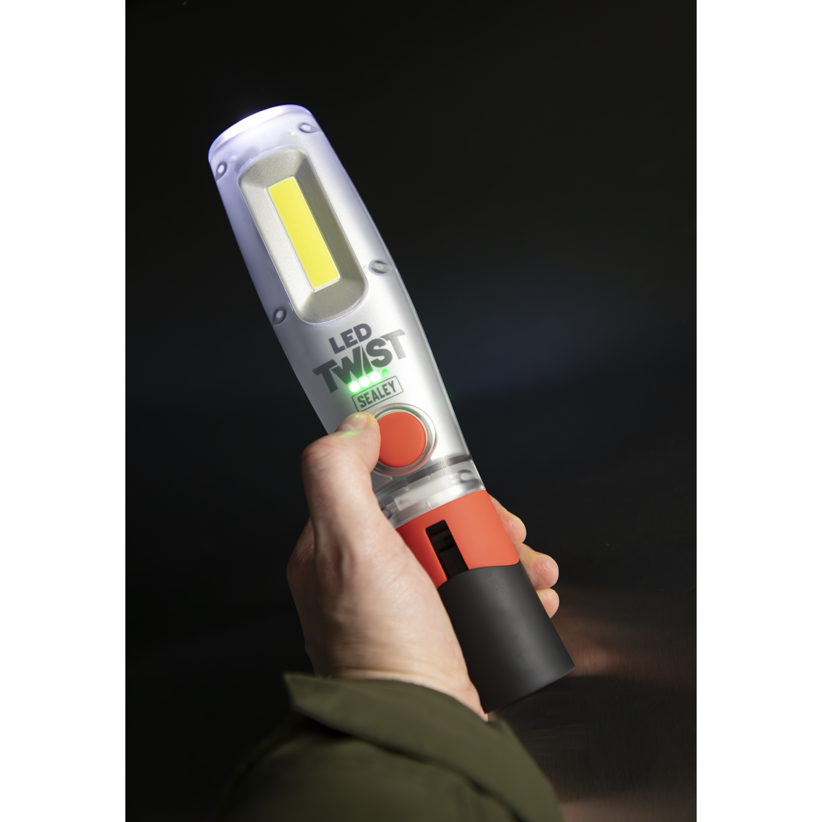 Sealey LED1001 LED Twist® Rechargeable Inspection Light 8W COB & 1W SMD