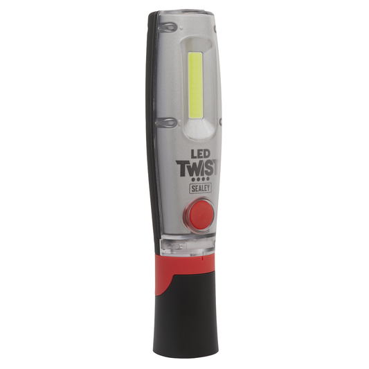 Sealey LED1001 LED Twist® Rechargeable Inspection Light 8W COB & 1W SMD