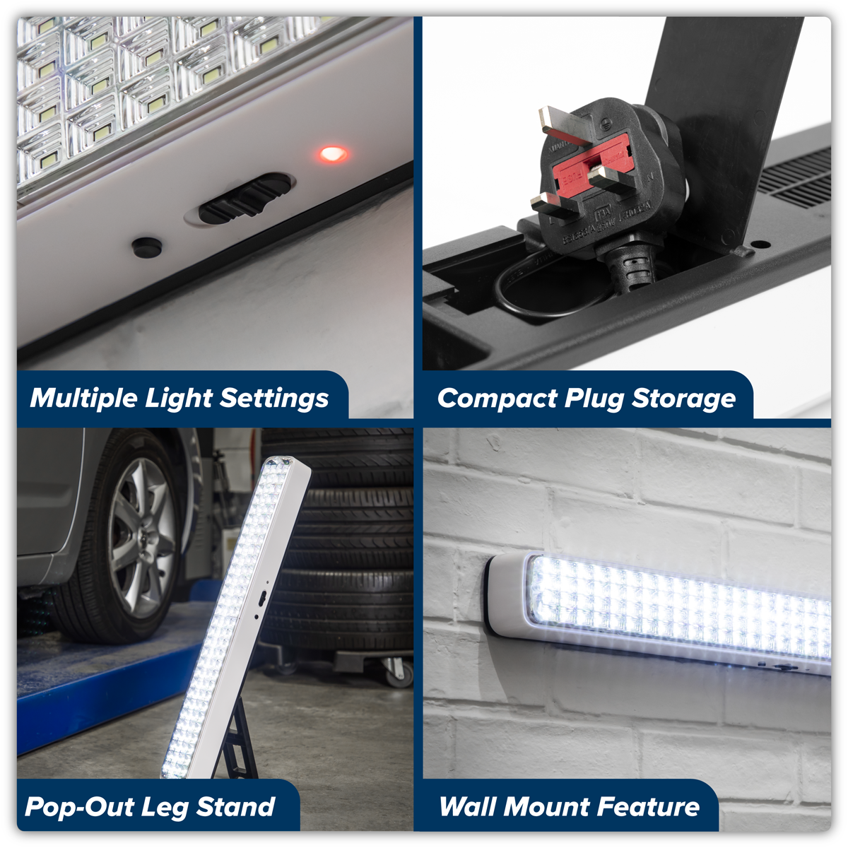 Sealey LED1200E Rechargeable Emergency Floodlight 5W SMD LED
