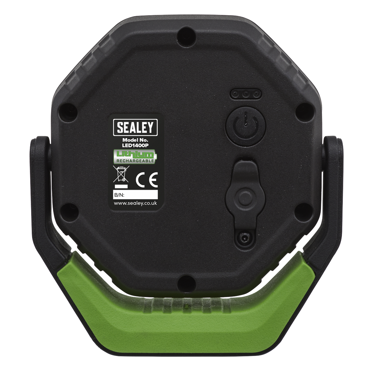 Sealey LED1400P 360° Rechargeable Pocket Floodlight with Magnet 14W COB LED - Green