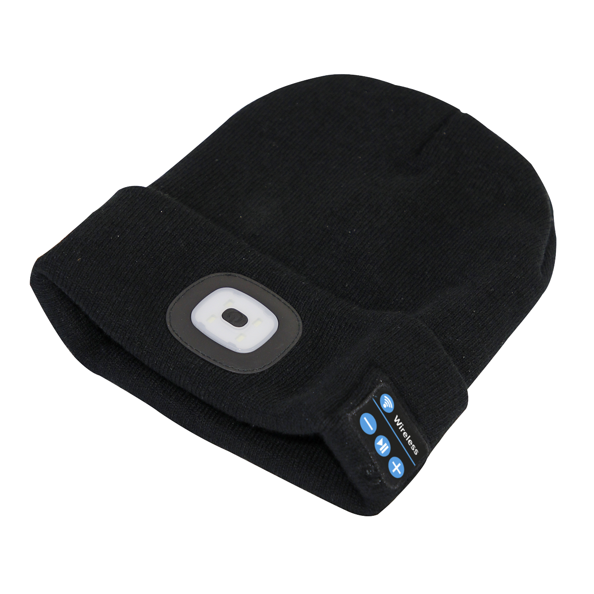 Sealey LED185W Rechargeable USB Beanie Hat with Wireless Headphones 1W SMD LED
