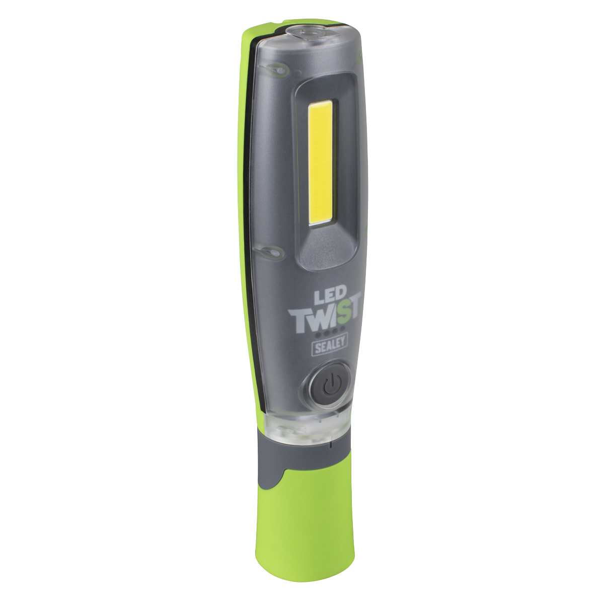 Sealey LED2001GDB LED Twist® Rechargeable Inspection Light 16W COB & 1W SMD LED, Green - Display Box of 12