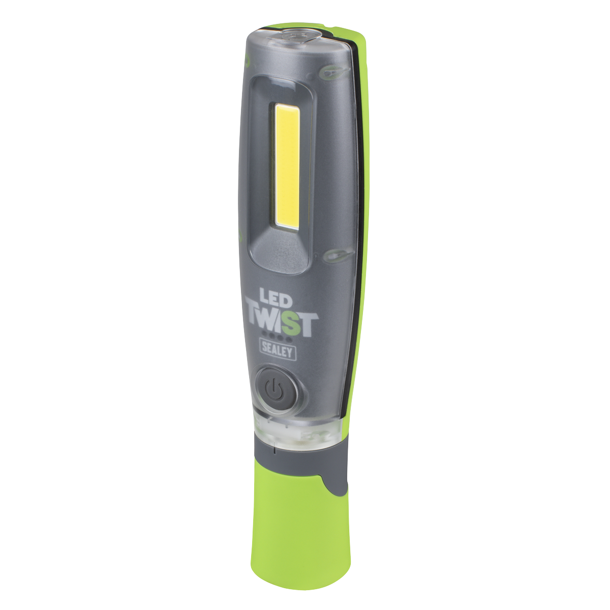 Sealey LED2001GDB LED Twist® Rechargeable Inspection Light 16W COB & 1W SMD LED, Green - Display Box of 12