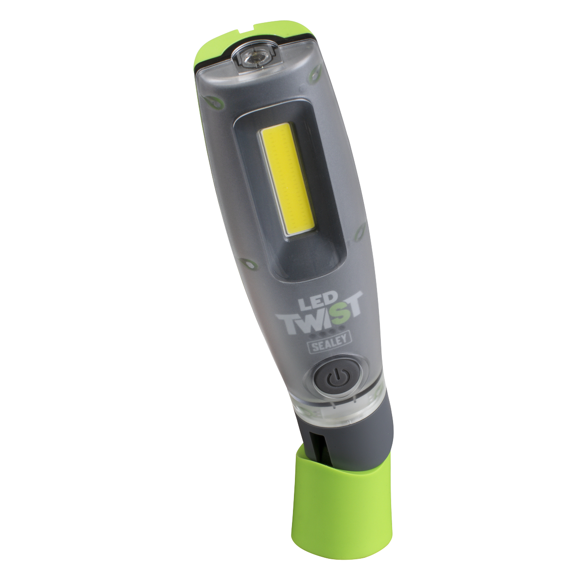 Sealey LED2001GDB LED Twist® Rechargeable Inspection Light 16W COB & 1W SMD LED, Green - Display Box of 12