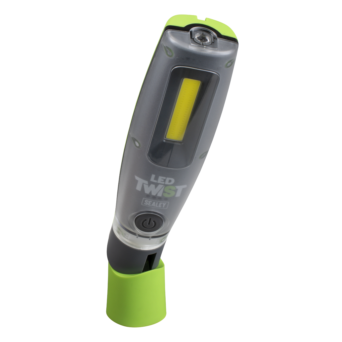 Sealey LED2001GDB LED Twist® Rechargeable Inspection Light 16W COB & 1W SMD LED, Green - Display Box of 12