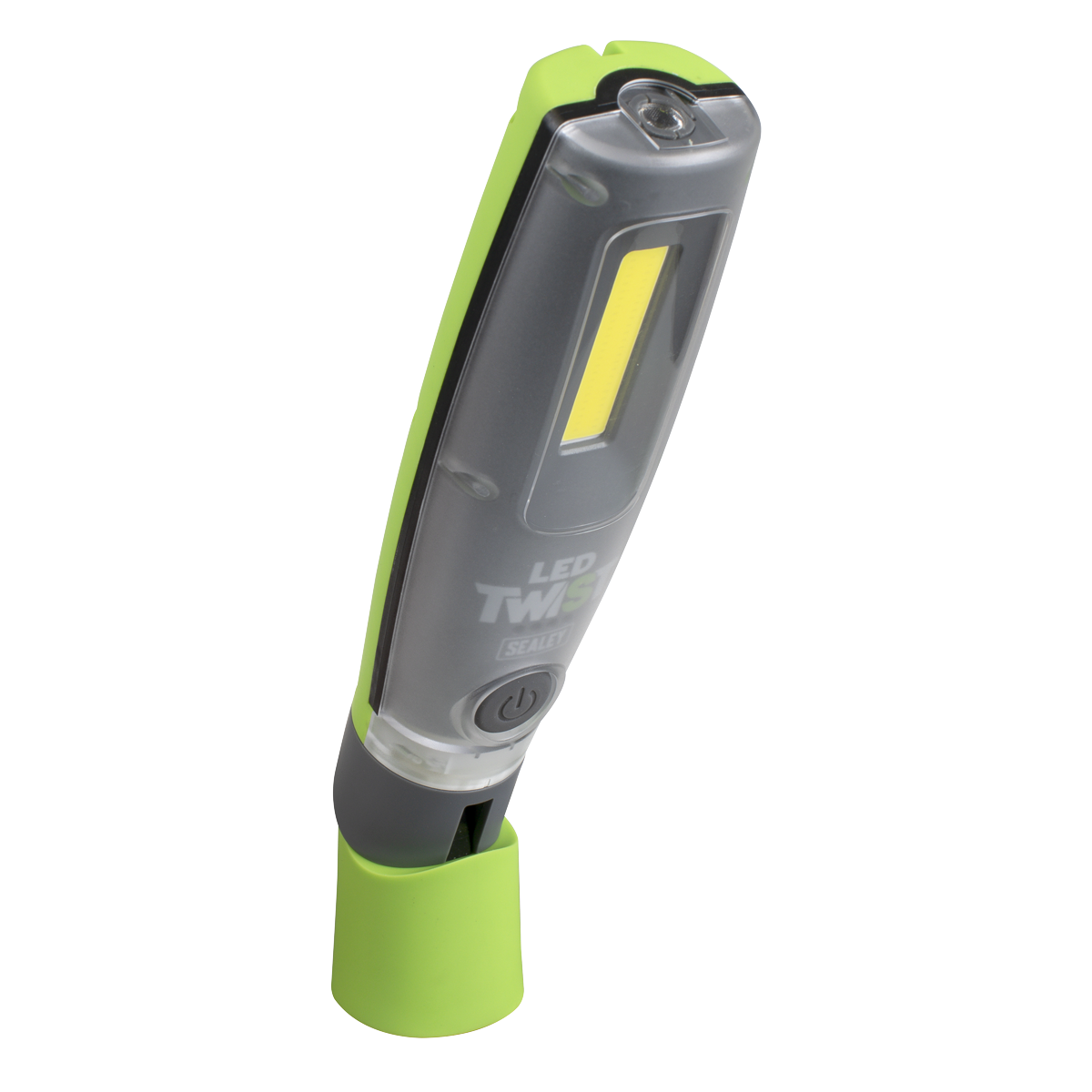 Sealey LED2001GDB LED Twist® Rechargeable Inspection Light 16W COB & 1W SMD LED, Green - Display Box of 12