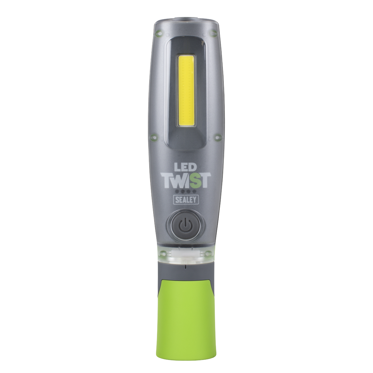 Sealey LED2001GDB LED Twist® Rechargeable Inspection Light 16W COB & 1W SMD LED, Green - Display Box of 12