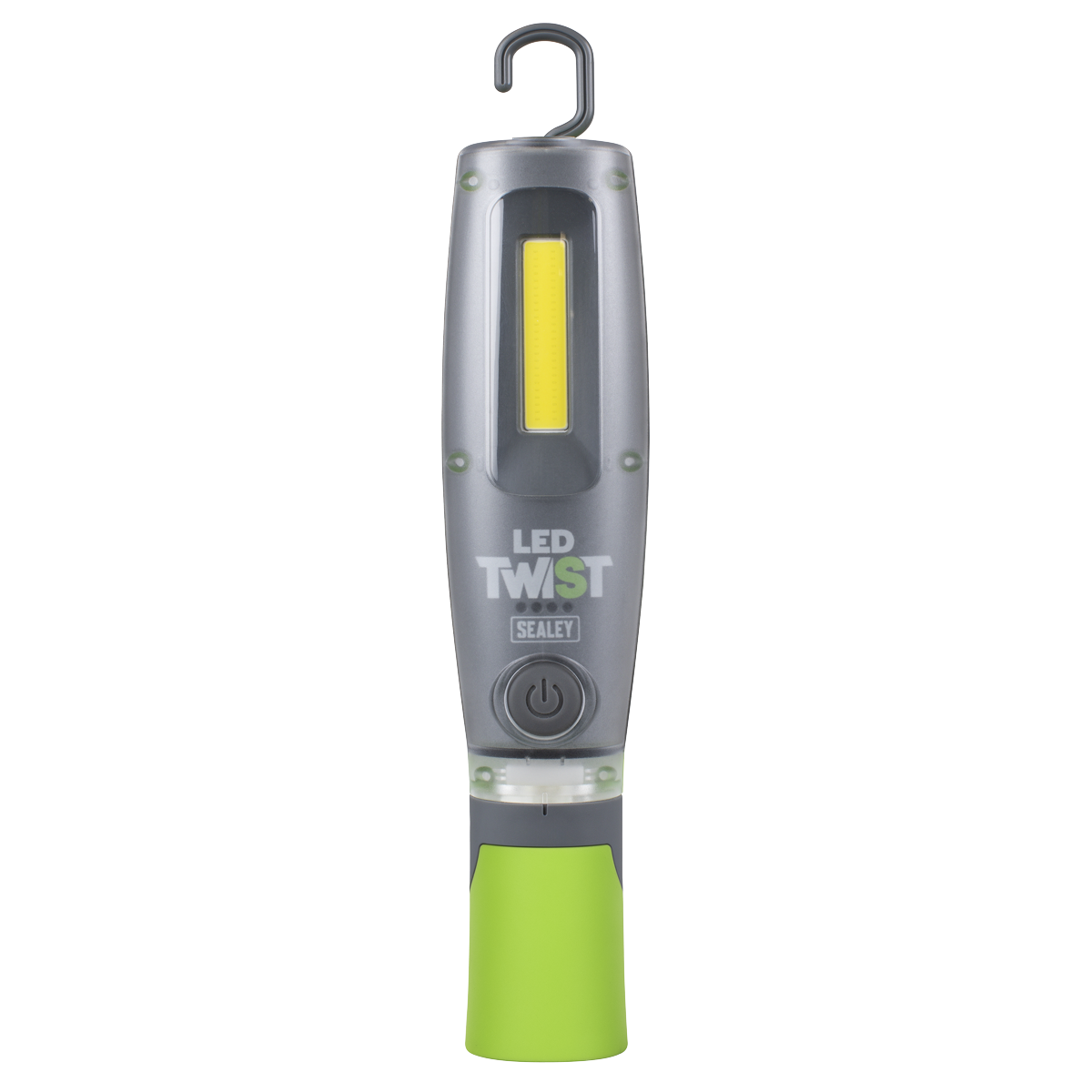 Sealey LED2001GDB LED Twist® Rechargeable Inspection Light 16W COB & 1W SMD LED, Green - Display Box of 12