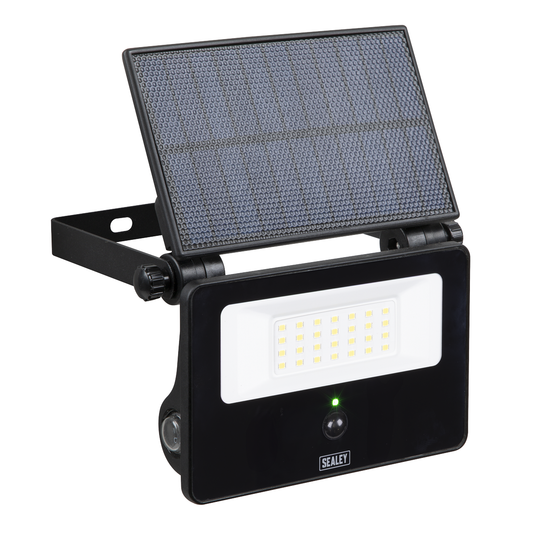 Sealey LED20S Extra-Slim Solar Floodlight with Wall Bracket 20W SMD LED
