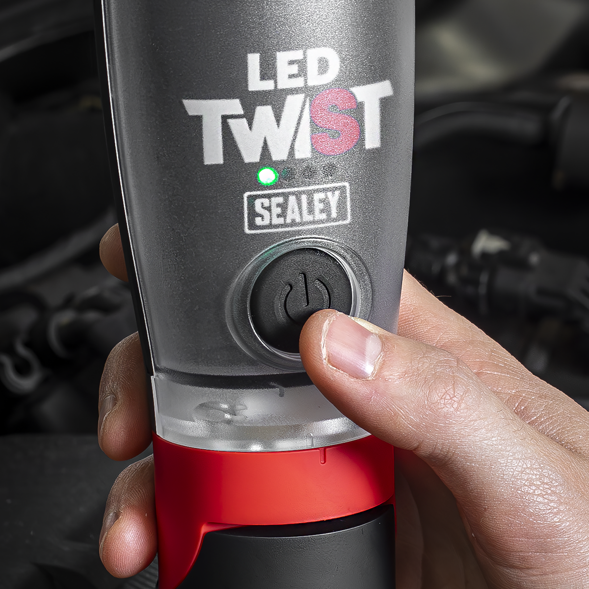 Sealey LED3001 Rechargeable LED Twist® Inspection Light 20W COB & 3W SMD, 3000lm, Magnetic Base & Power Bank