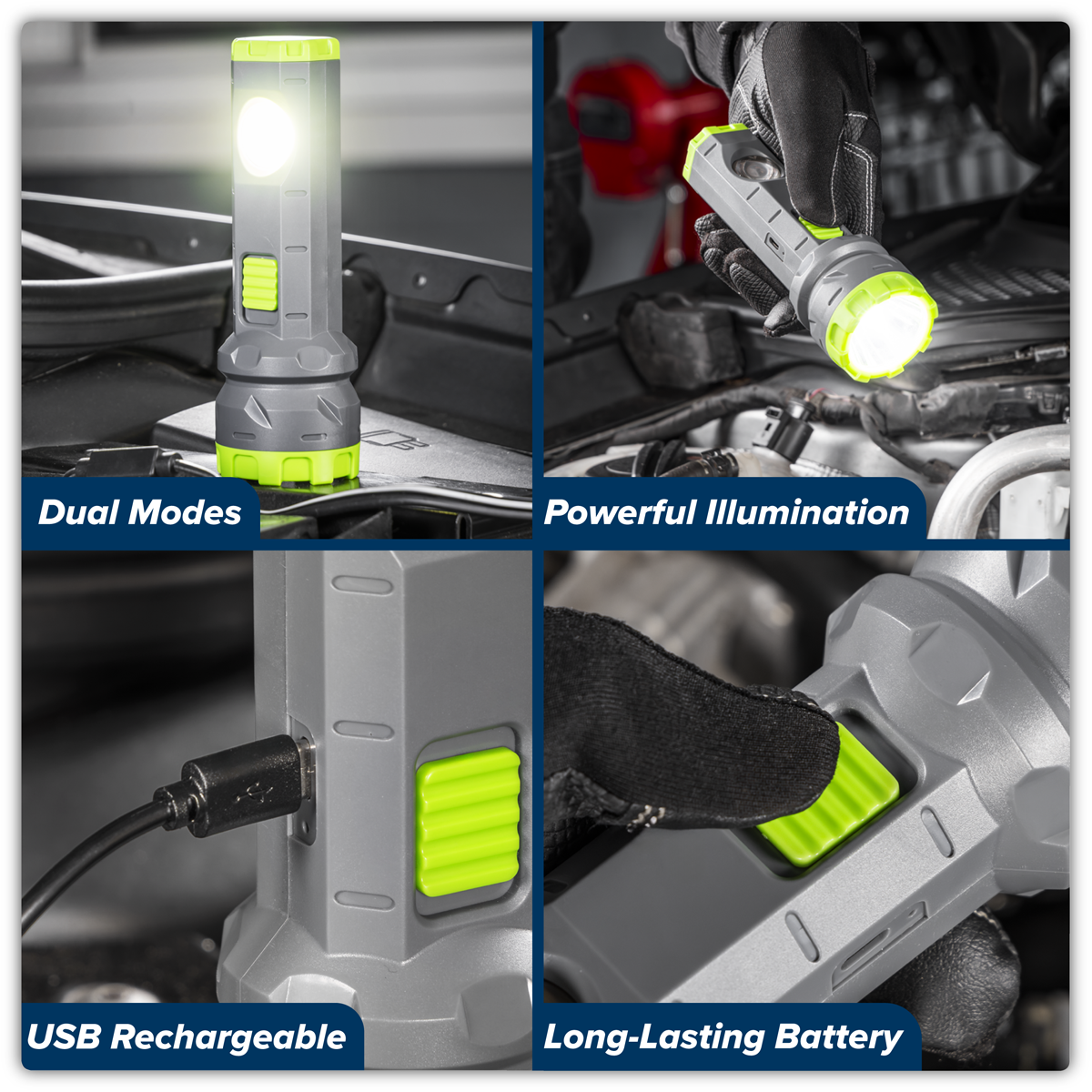 Sealey LED302 Dual Mode Hand Torch 3W & 2W COB LED