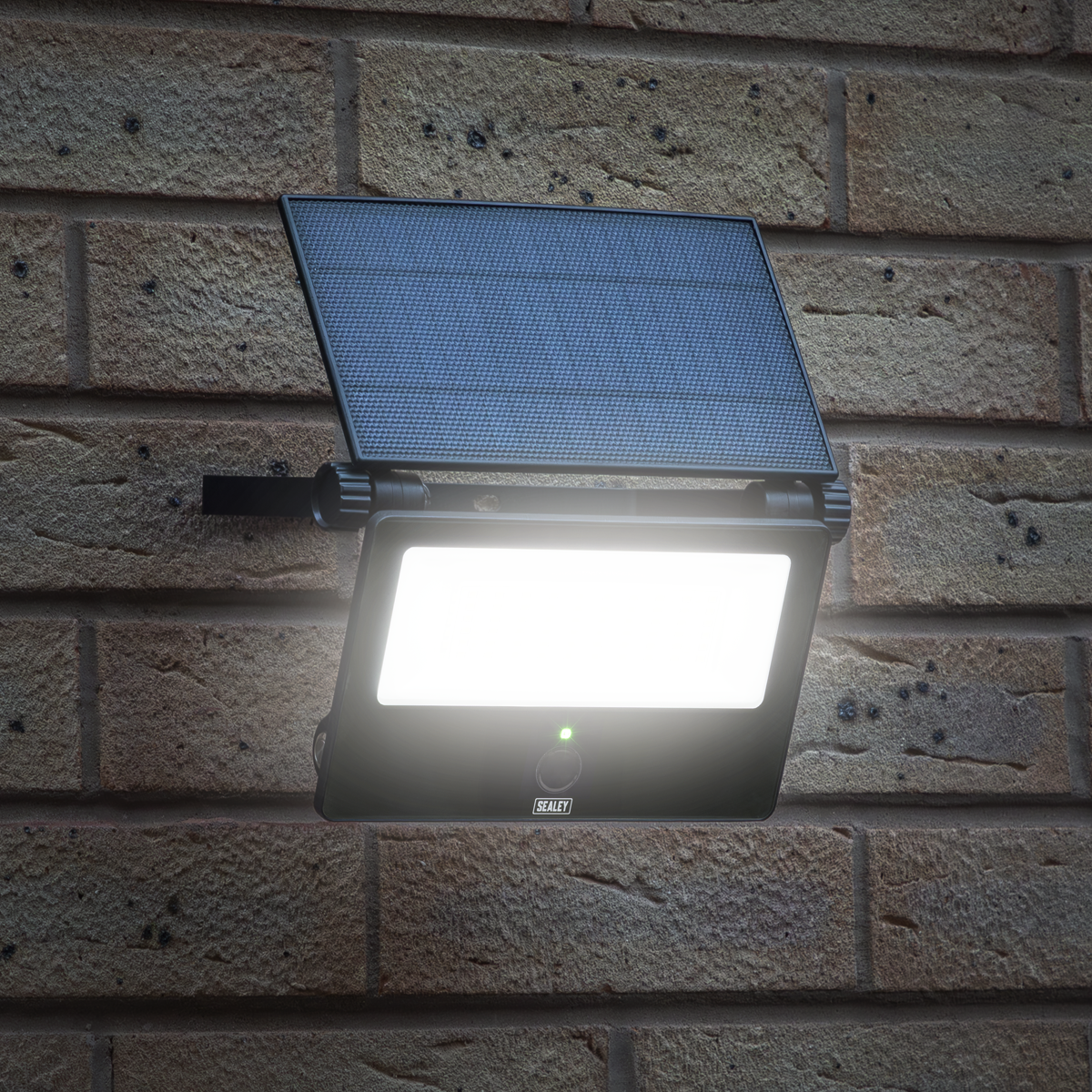 Sealey LED30S Extra-Slim Solar Floodlight with Wall Bracket 30W SMD LED