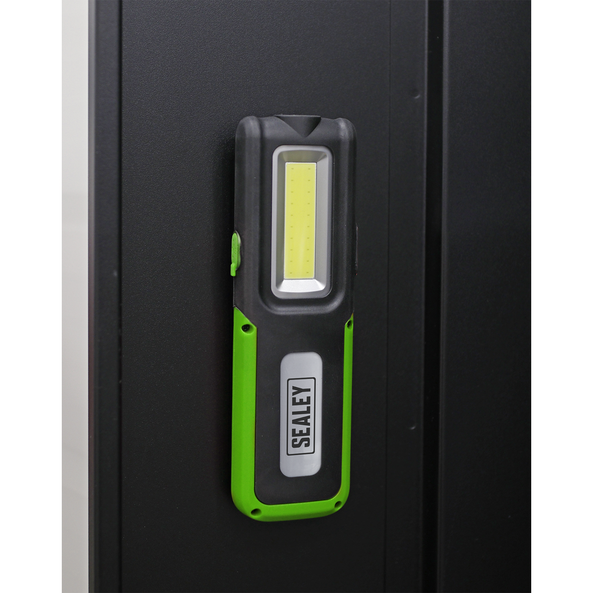 Sealey LED318G Rechargeable Inspection Light with Power Bank 5W COB & 3W SMD LED - Green
