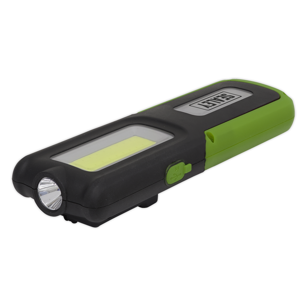 Sealey LED318G Rechargeable Inspection Light with Power Bank 5W COB & 3W SMD LED - Green