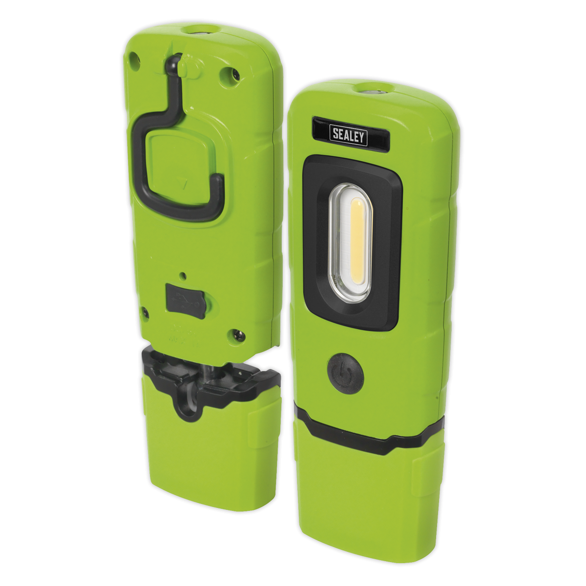 Sealey LED3601G Rechargeable 360° Inspection Light 3W COB & 1W SMD LED - Green