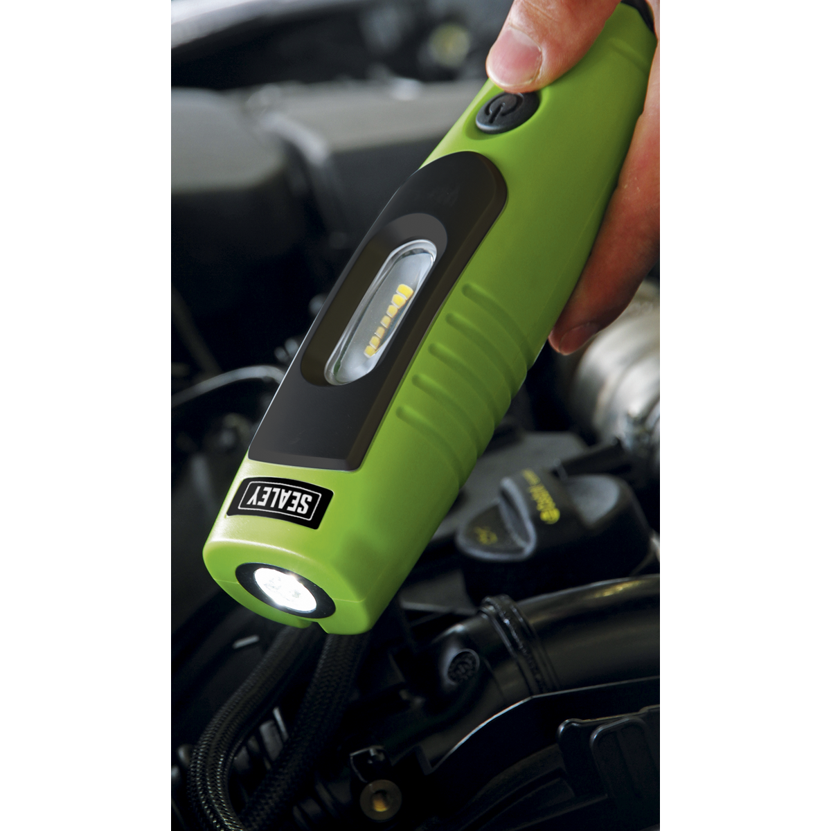 Sealey LED3602G Rechargeable 360° Inspection Light 4W & 3W SMD LED - Green