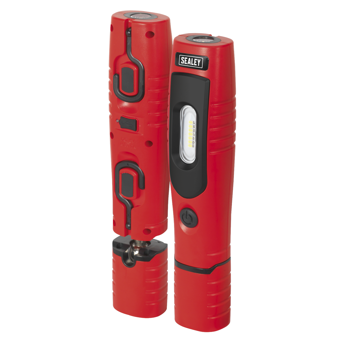 Sealey LED3602R Rechargeable 360° Inspection Light 4W & 3W SMD LED - Red