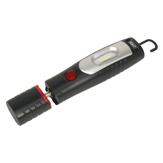 Sealey LED3602 Rechargeable 360° Inspection Light 4W & 3W SMD LED - Black