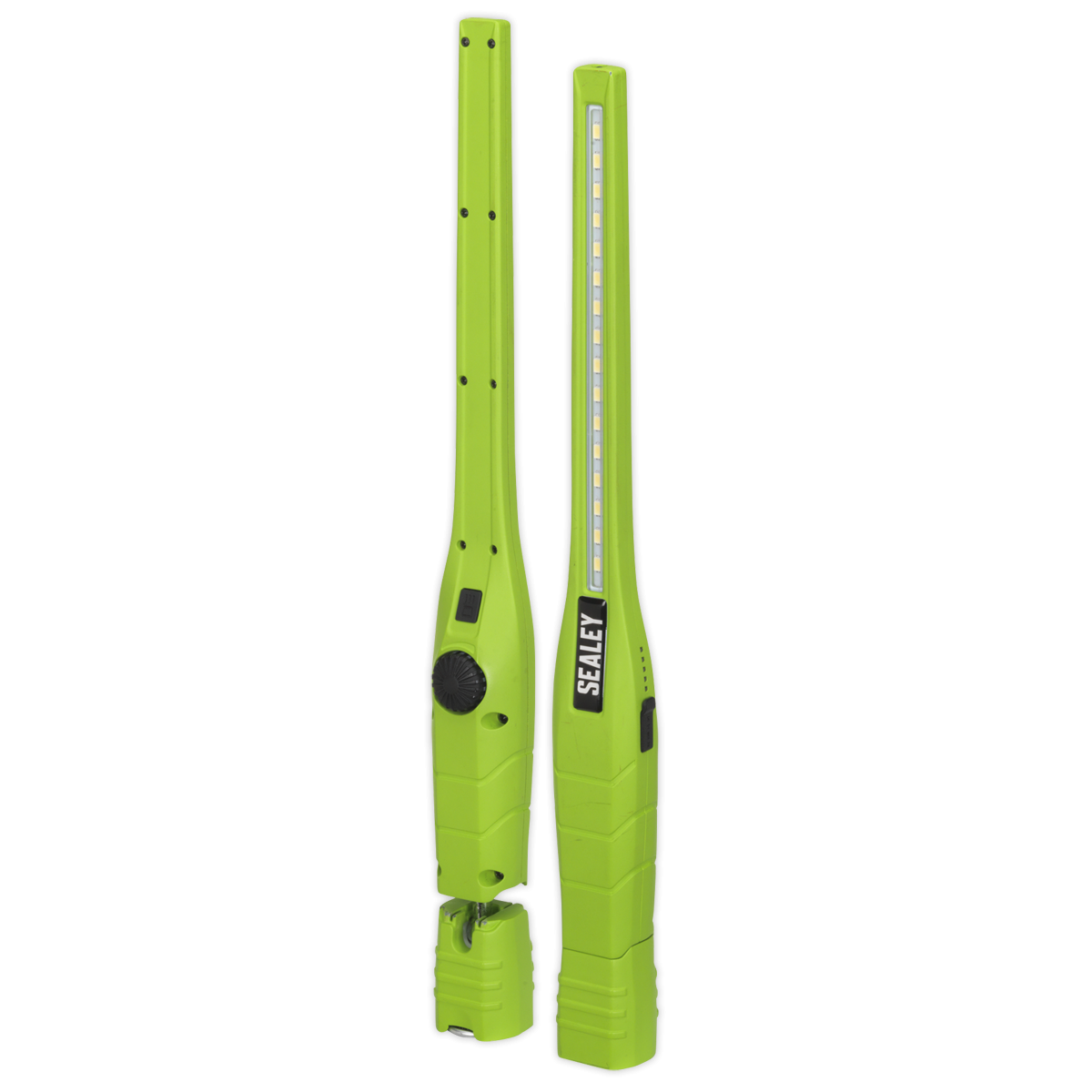 Sealey LED3604G Rechargeable 360° Slim Inspection Light 8W & 1W SMD LED - Green