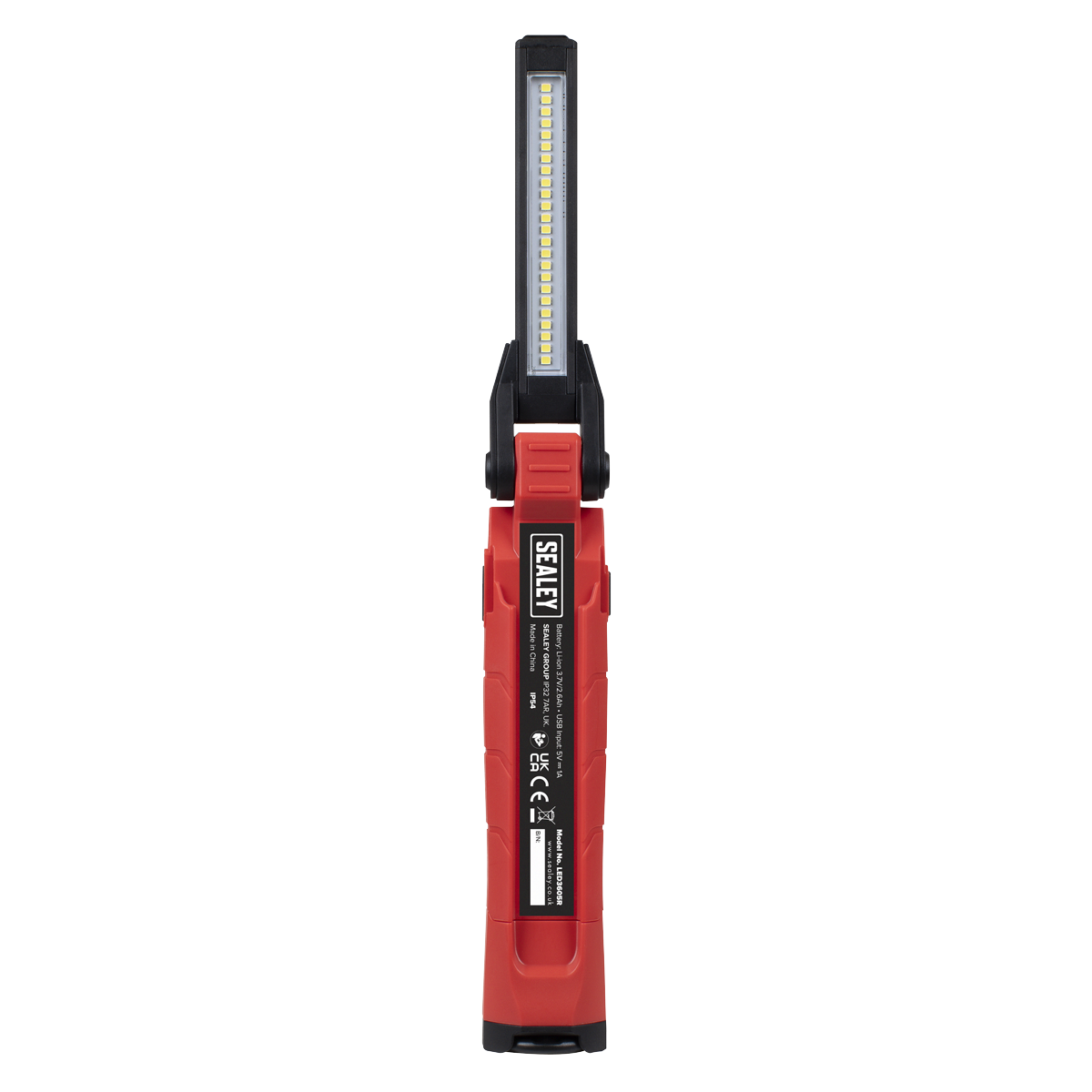 Sealey LED3605R Rechargeable 360° Inspection Light 10W & 2 x 4W SMD LED - Red