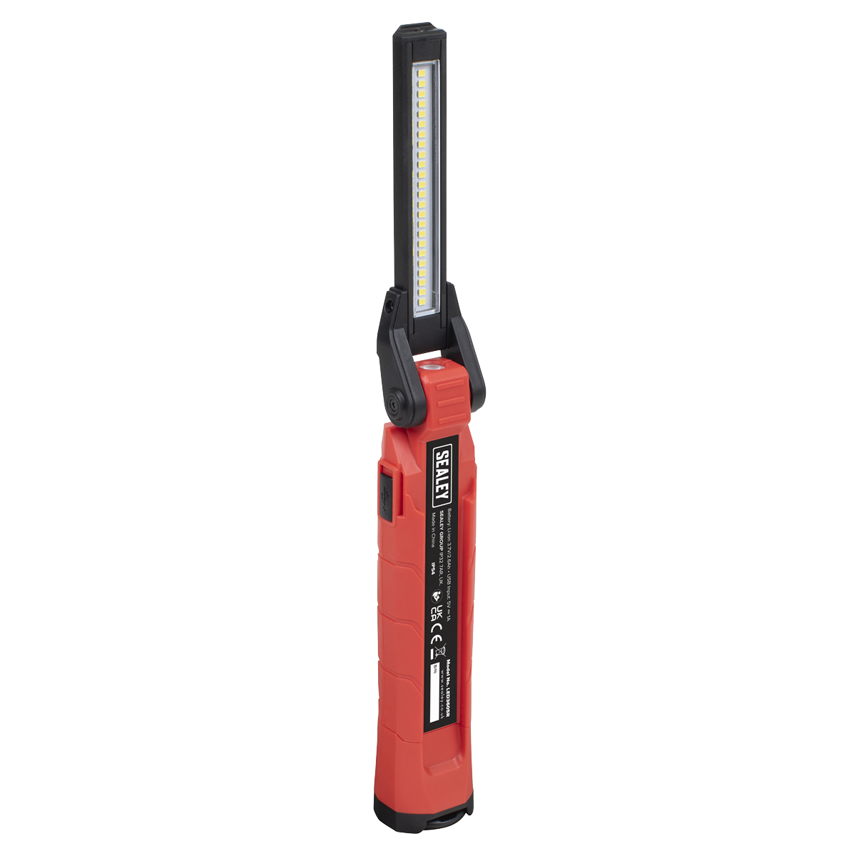 Sealey LED3605R Rechargeable 360° Inspection Light 10W & 2 x 4W SMD LED - Red