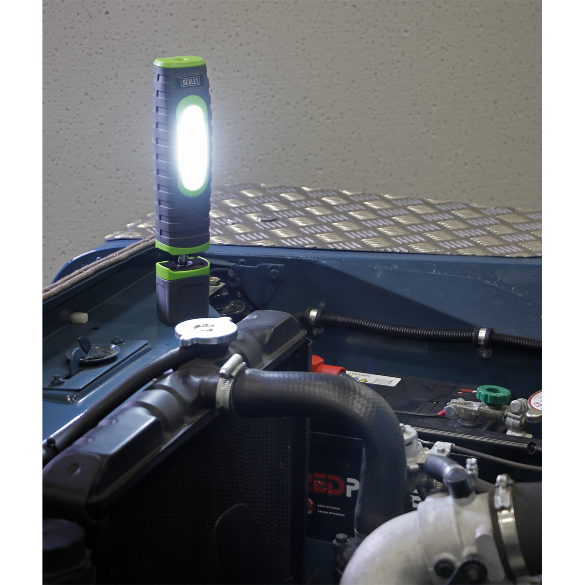 Sealey LED3606G Rechargeable 360° Inspection Light 15W & 3W SMD LED - Green
