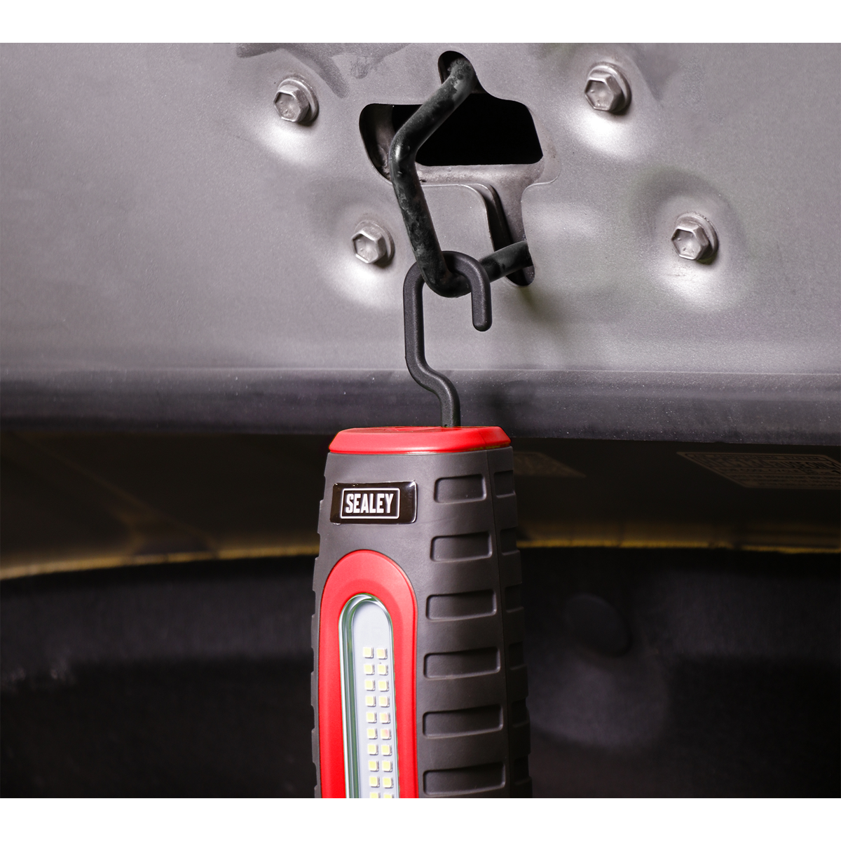 Sealey LED3606R Rechargeable 360° Inspection Light 15W & 3W SMD LED - Red