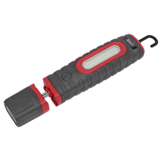Sealey LED3606R Rechargeable 360° Inspection Light 15W & 3W SMD LED - Red