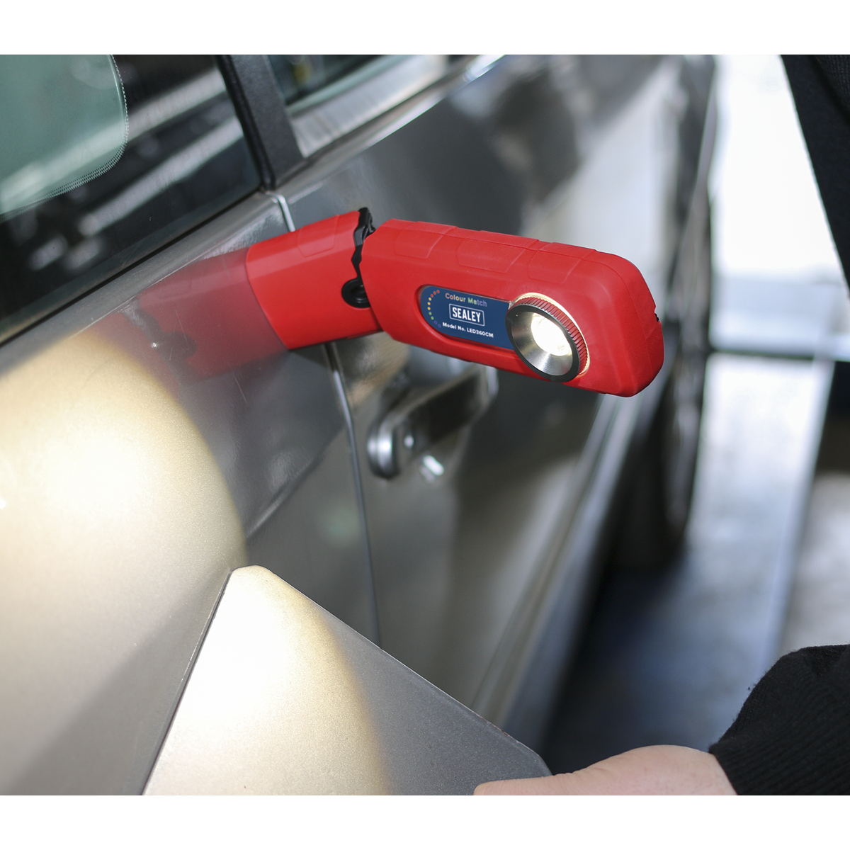 Sealey LED360CM 360° Rechargeable Inspection Light 5W COB LED Colour Match CRI 96 - 3-Colour