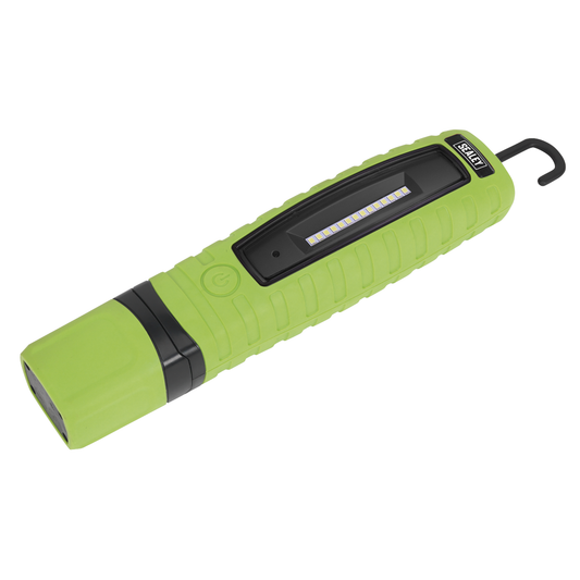 Sealey LED360G Rechargeable 360° Inspection Light 8W & 3W SMD LED - Green