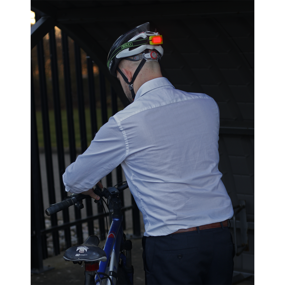 Sealey LED360HTG Rechargeable Head Torch with Auto-Sensor 2W COB LED - Green