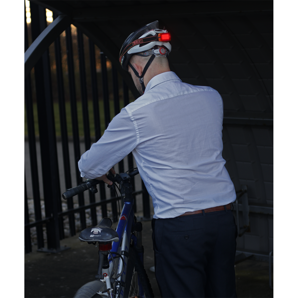 Sealey LED360HTR Rechargeable Head Torch with Auto-Sensor 2W COB LED - Red