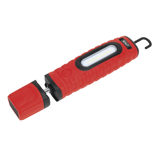 Sealey LED360PLUSR Rechargeable 360° Inspection Light 10W & 3W SMD LED - Red