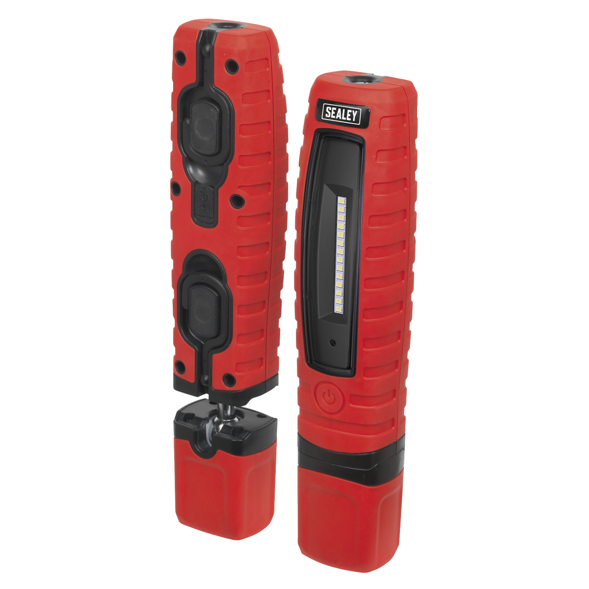 Sealey LED360R Rechargeable 360° Inspection Light 8W & 3W SMD LED - Red
