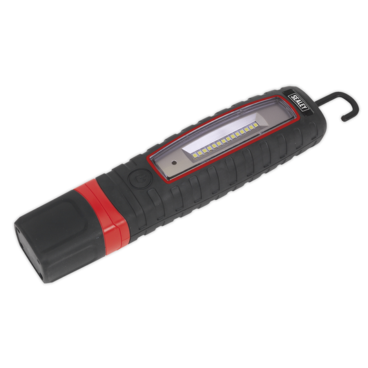 Sealey LED360 Rechargeable 360° Inspection Light 8W & 3W SMD LED - Black