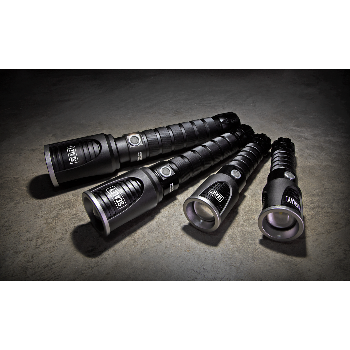 Sealey LED4491 Rechargeable Aluminium Torch with Adjustable Focus 5W SMD LED