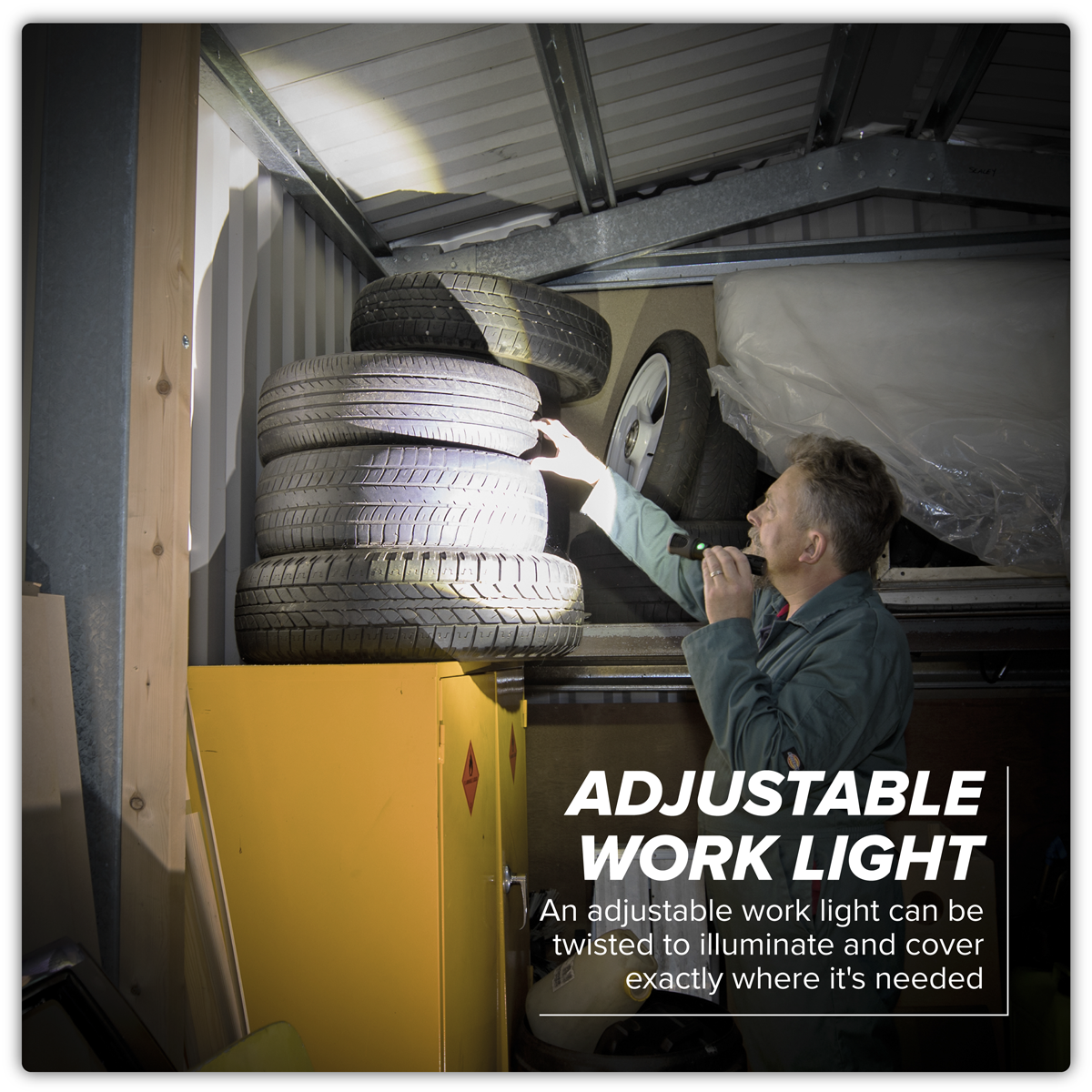 Sealey LED4492 Rechargeable Aluminium Torch with Adjustable Focus 10W SMD LED