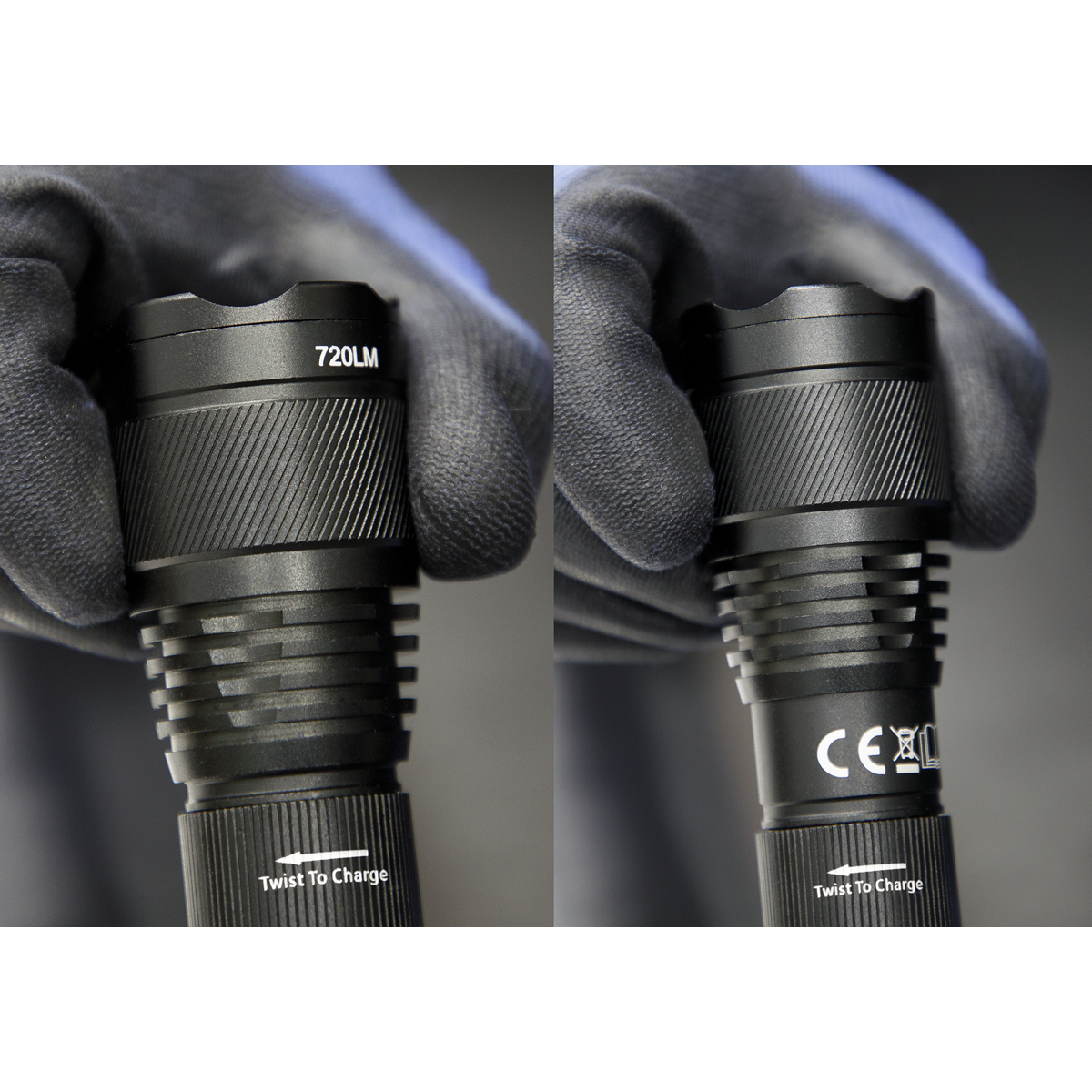 Sealey LED449 Rechargeable Aluminium Torch with Adjustable Focus 10W SMD LED